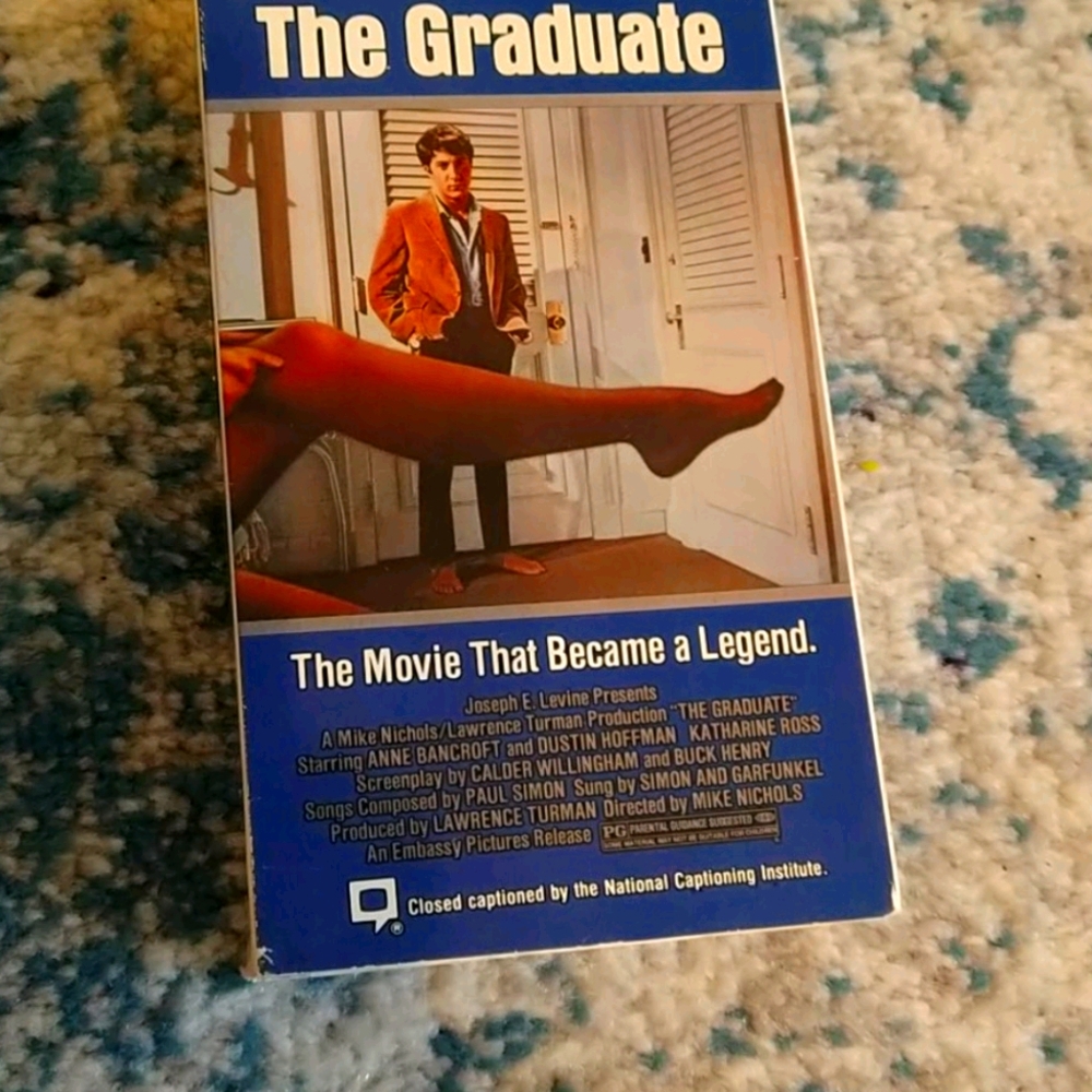 The graduate iconic vintage movie VHS